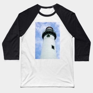 New Presque Isle Lighthouse, Michigan Baseball T-Shirt